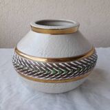 Signed stoneware vase