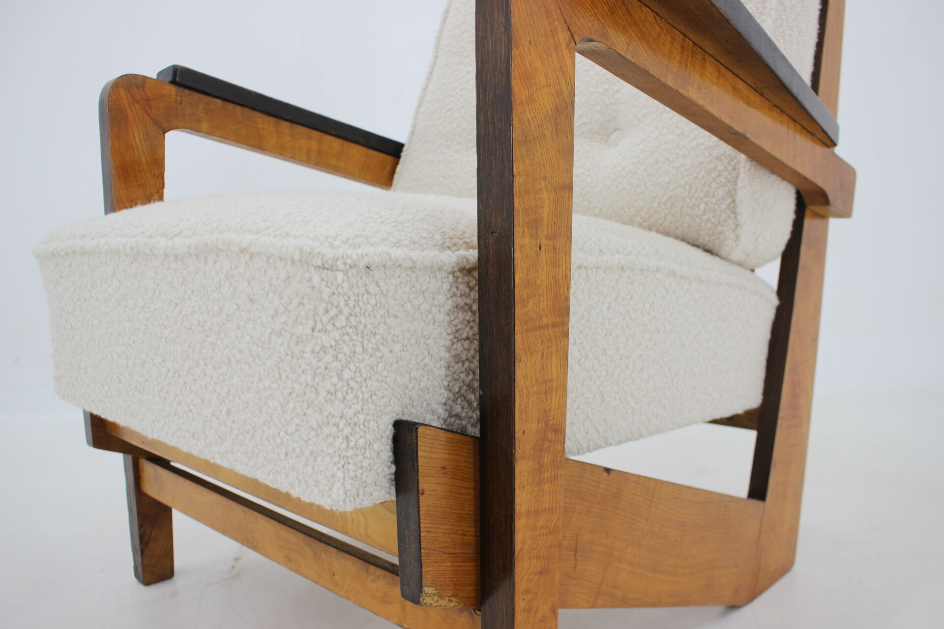 1930's unique cubist armchair, Czechoslovakia