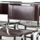 Set of 6 Linea Veam Modernist Leather and Chrome Bar Stools, 1960s