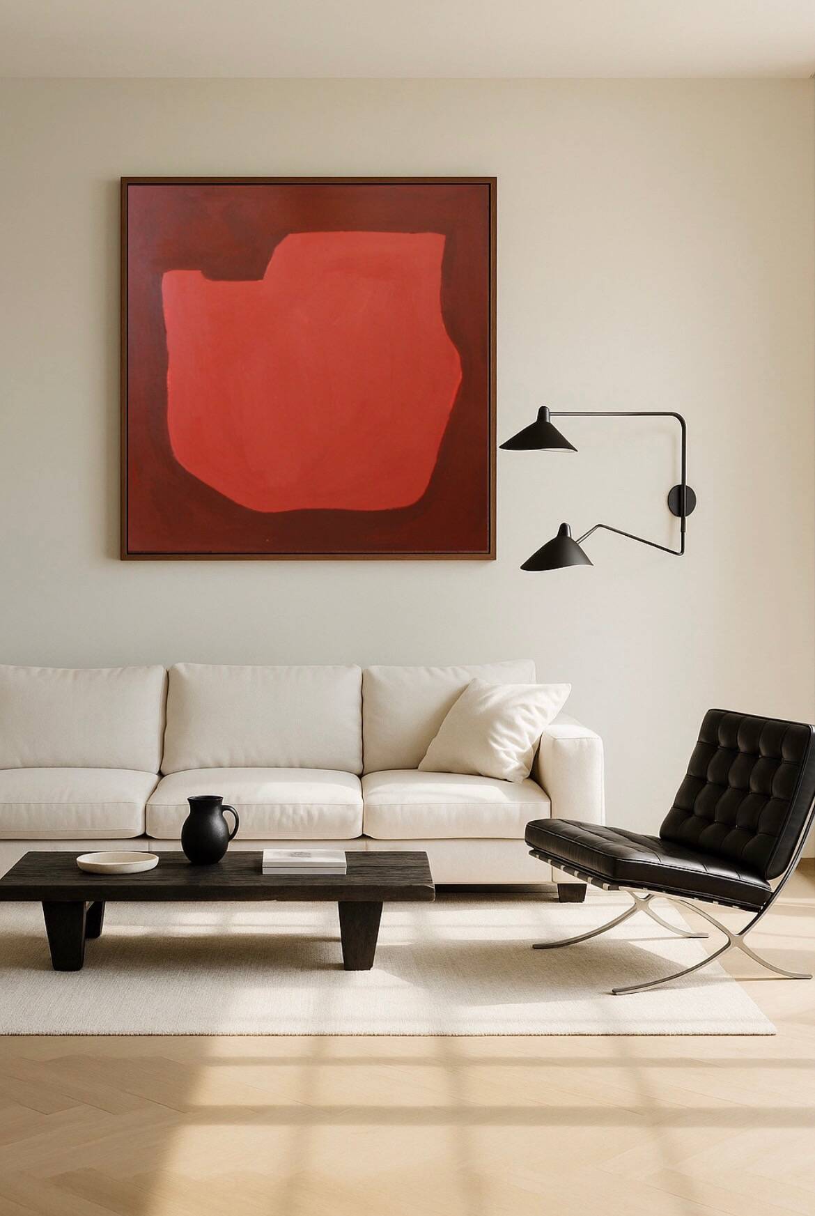Toile signée "warm silence" 100x80cm