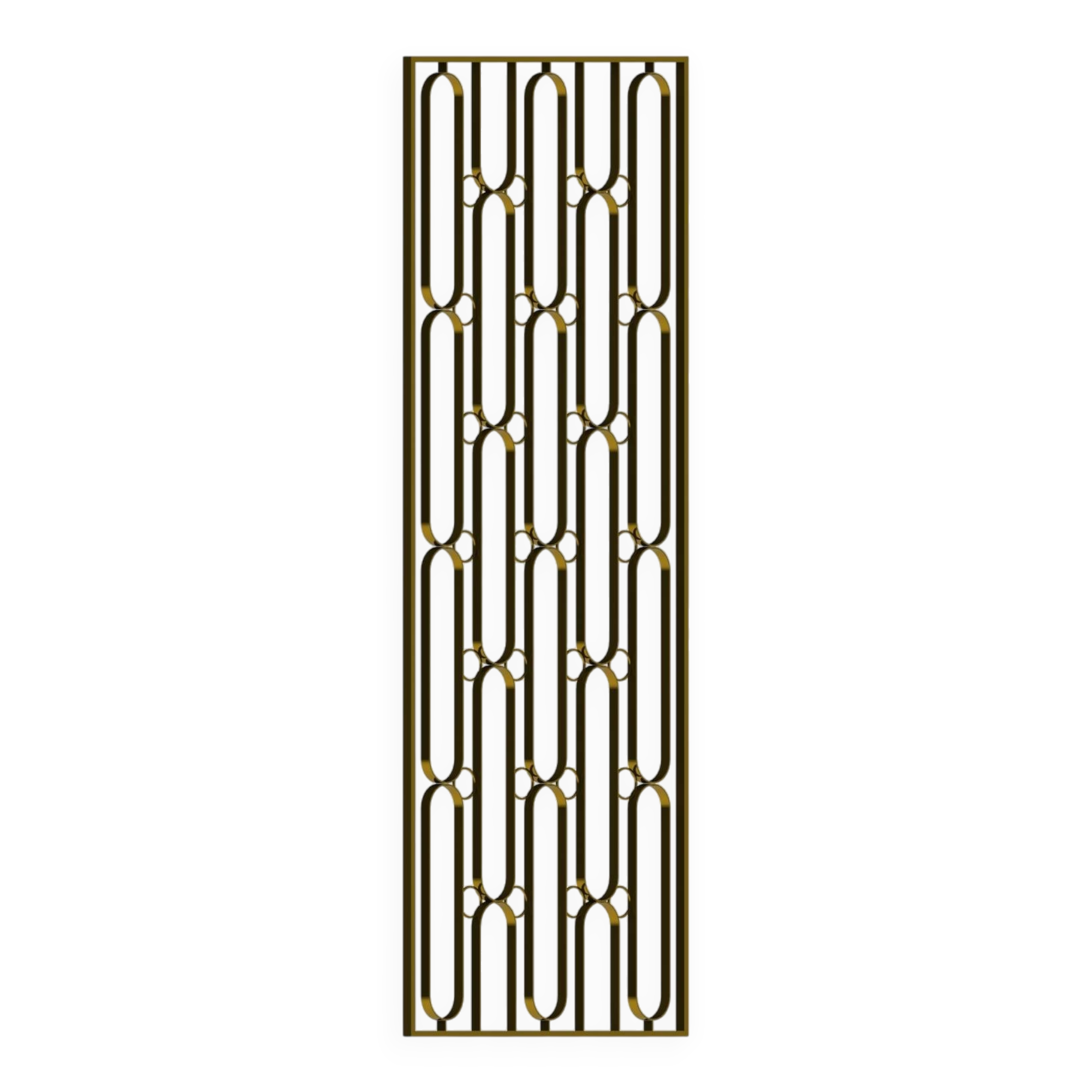 Art Deco forged steel screen