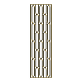 Art Deco forged steel screen
