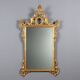 Antique carved and gilded wooden mirror, Italy, 20th century