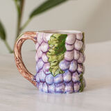 4 old mugs in Bassano slip signed