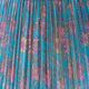 New handcrafted lampshade in vintage silk sari, turquoise pink floral.