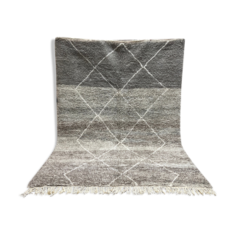 Carpet BeniOurain gray striped white  212x290cm