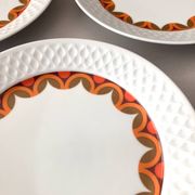 11 dessert plates in porcelain Space Age Schirnding Bavaria