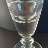 Set of 6 glasses of bar effect trompe l'oeil 30s