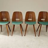 Set of 4 Lollipop chairs by Frantisek Jirak for Tatra 1960