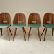 Set of 4 Lollipop chairs by Frantisek Jirak for Tatra 1960