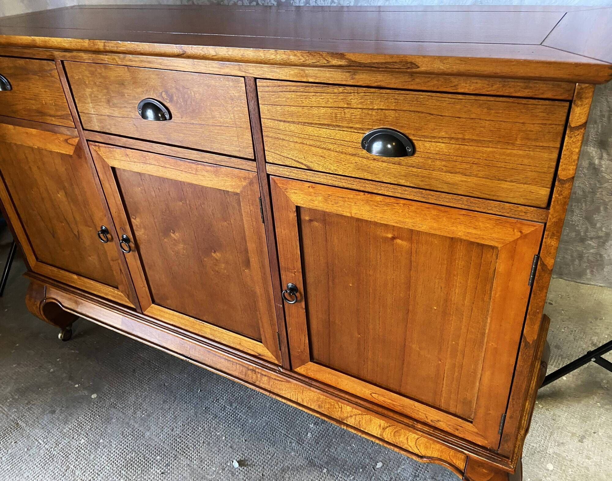 Buffet Very Sideboard Solid Wood English Style