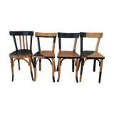 Mismatched bistro chairs