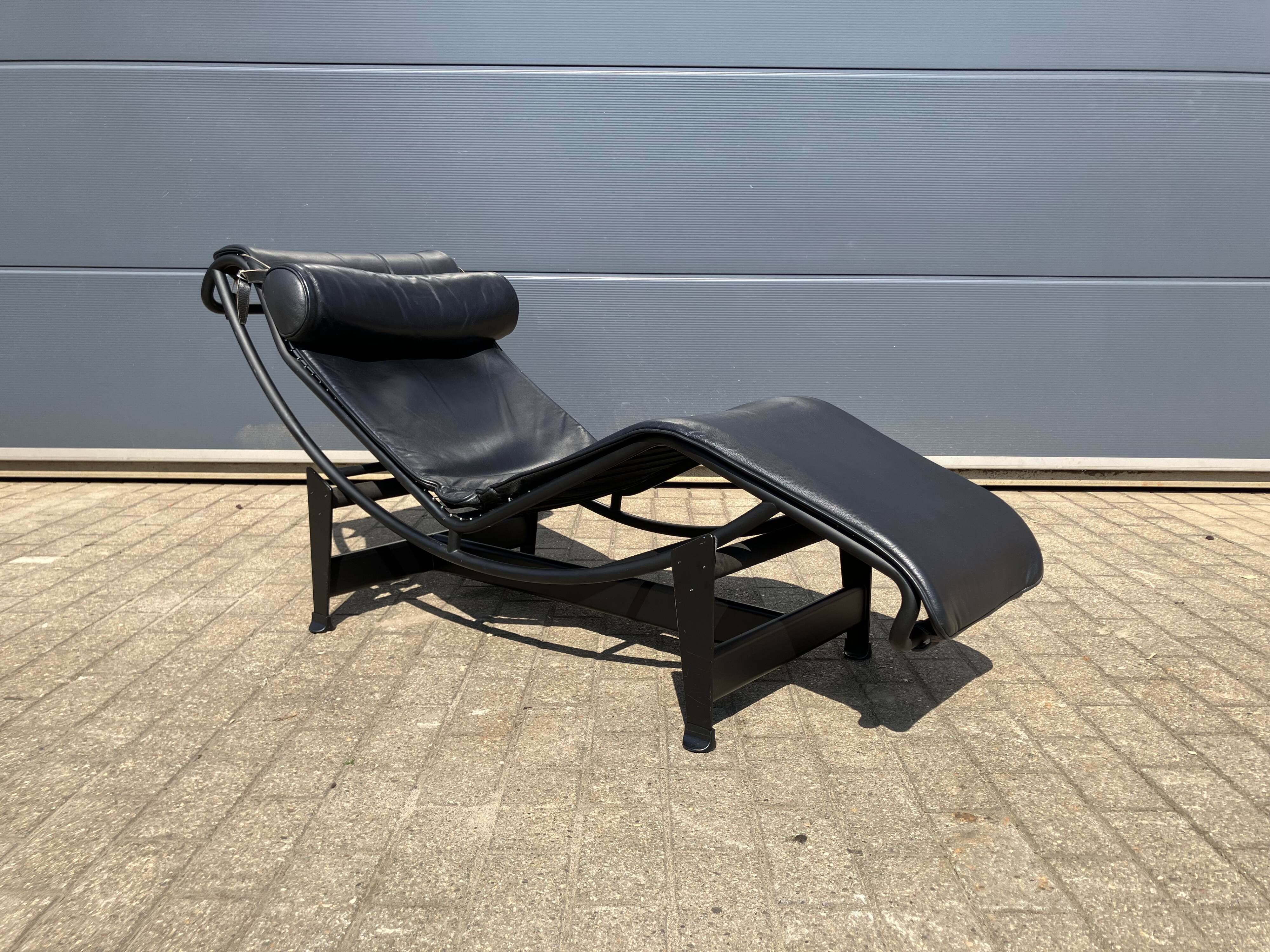 Originele Cassina Le Corbusier Lc4 Black on Black, Bijna als new!