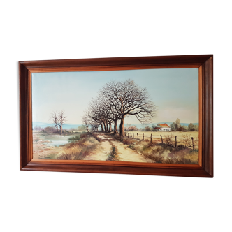 Landscape oil painting