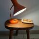 Orange desk or bedside lamp from the 50s