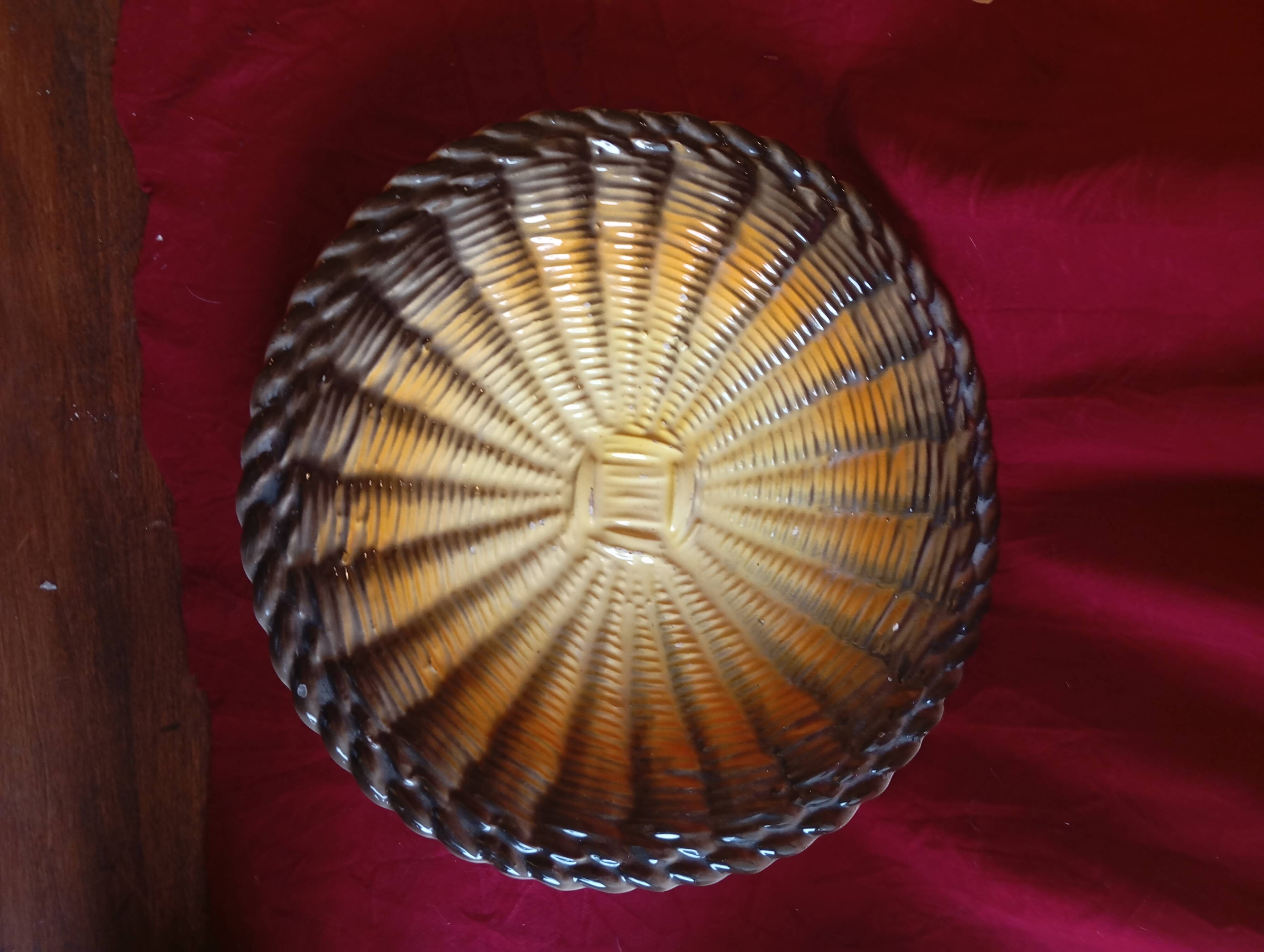 WOVEN CERAMIC FRUIT BOWL VALLAURIS