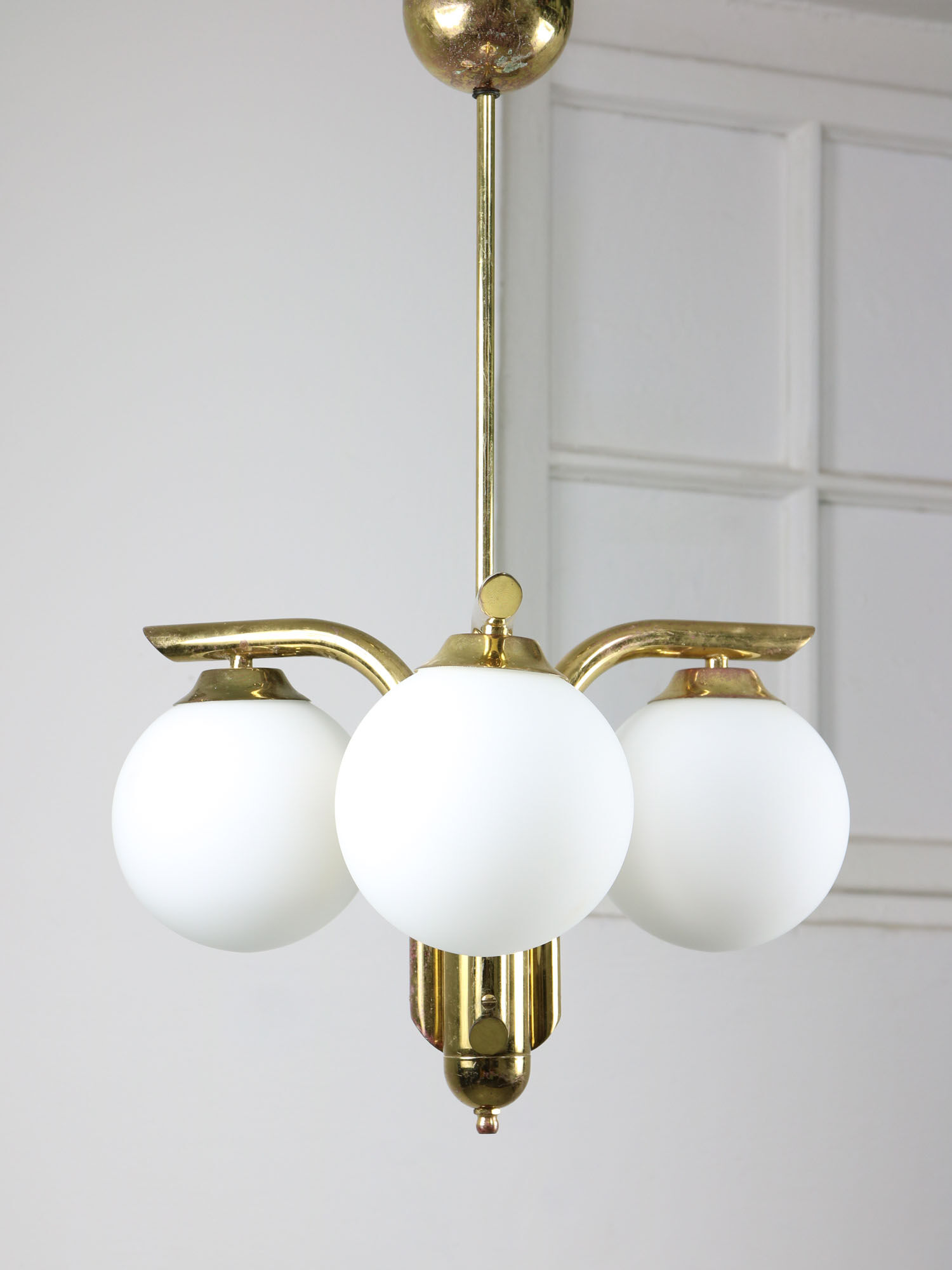 Vintage italian golden angel chandelier