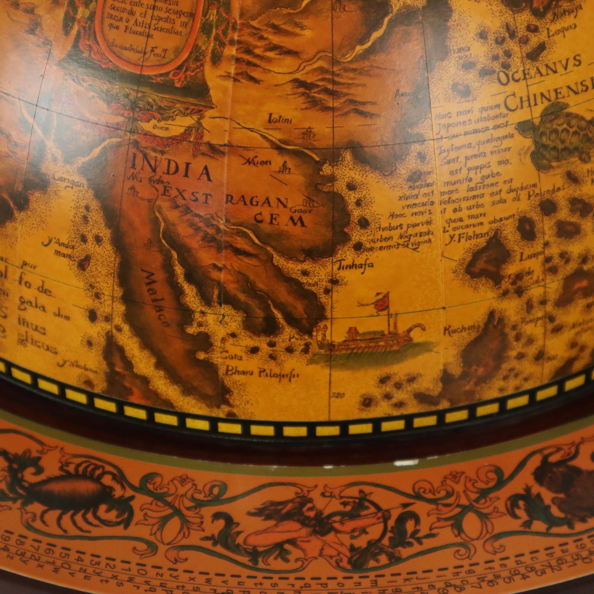 Beautiful World Globe Globe Bar Barglobe Antique Model Drinks Cabinet 87cm