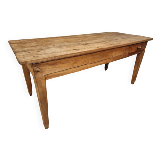 Table antique en chêne Table à manger française 78 x 183 cm