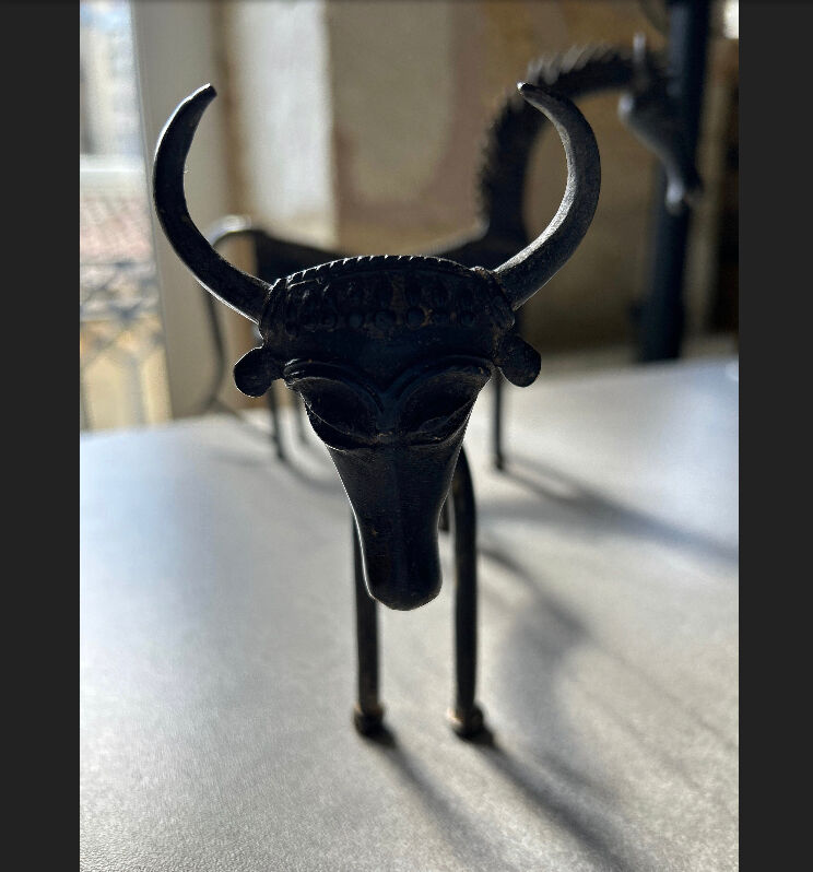 Ethnic figurines zoomorphic metal Orissa