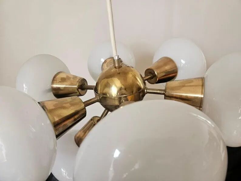 Rare Midcentury Chandelier Sputnik, Kamenicky Senov, 1970s