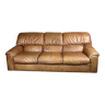 Vintage 3-seater sofa 80s leather Roche Bobois