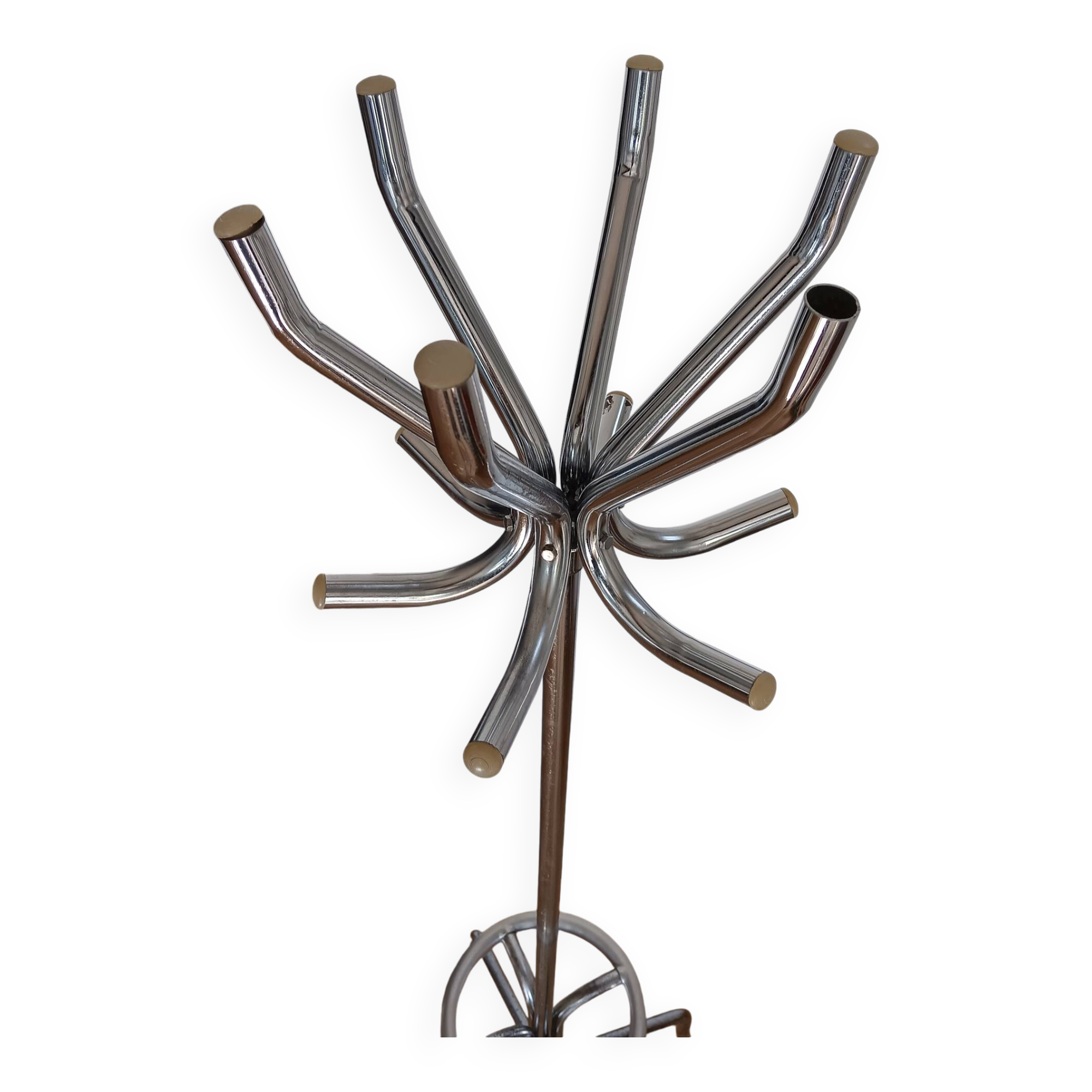 Vintage metal parrot coat rack