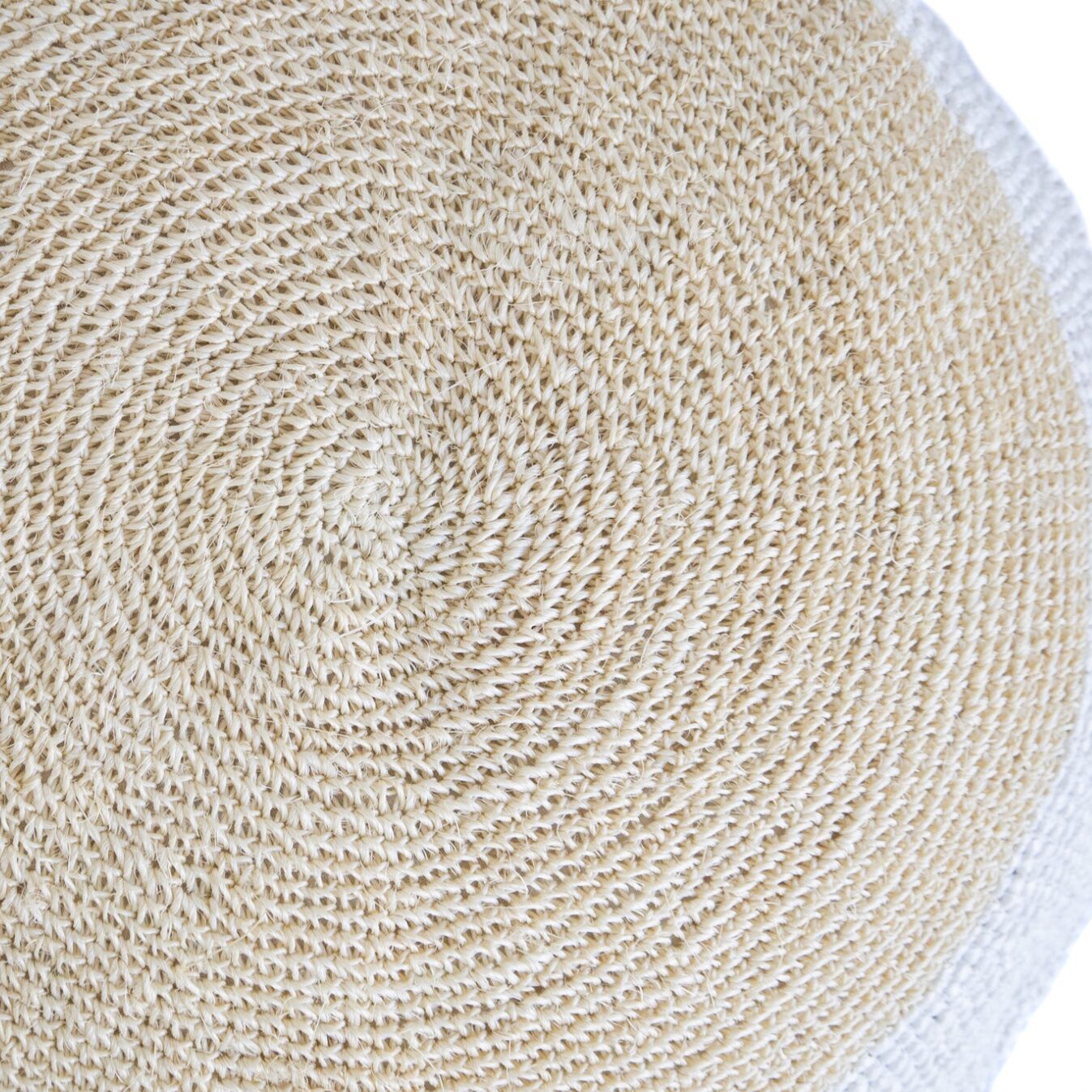 Hand-woven floor cushion or ottoman