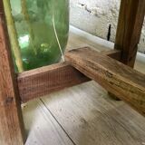 Old solid oak bench