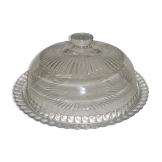 Cloche avec son plat en verre pour gâteau ou autre