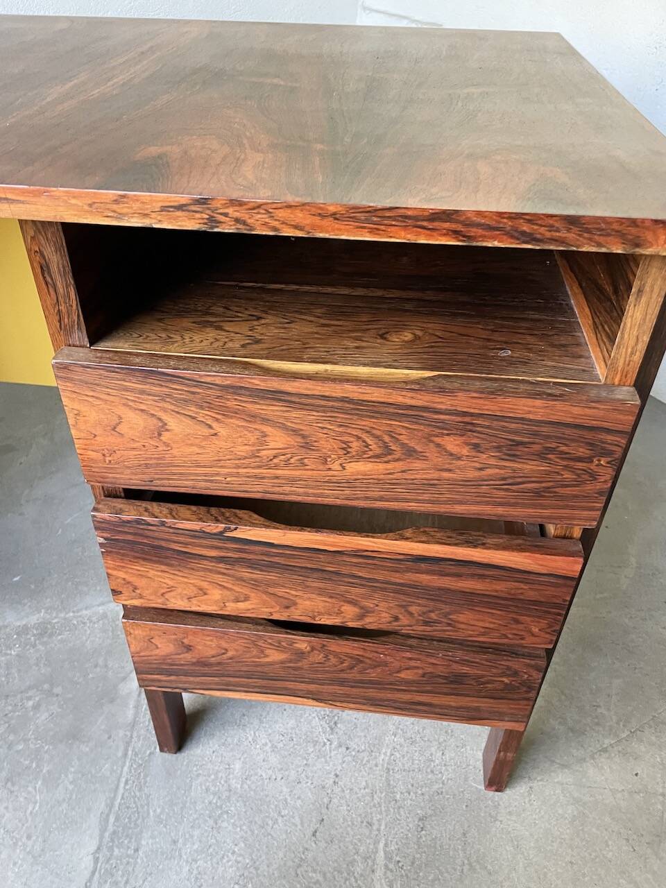 Desk and its Scandinavian rosewood chair