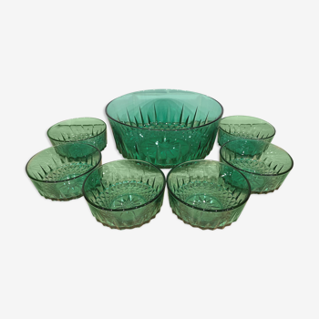 Arcoroc Green Dessert Service