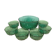 Arcoroc Green Dessert Service