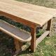 Table de ferme et ses deux bancs