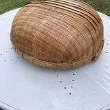 Round Basket made of Asian bamboo