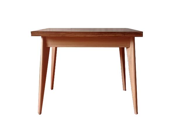 Vintage 60s style portfolio table with compass legs, renovated