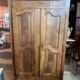 Transition style 2-door wardrobe in natural wood, 19th century