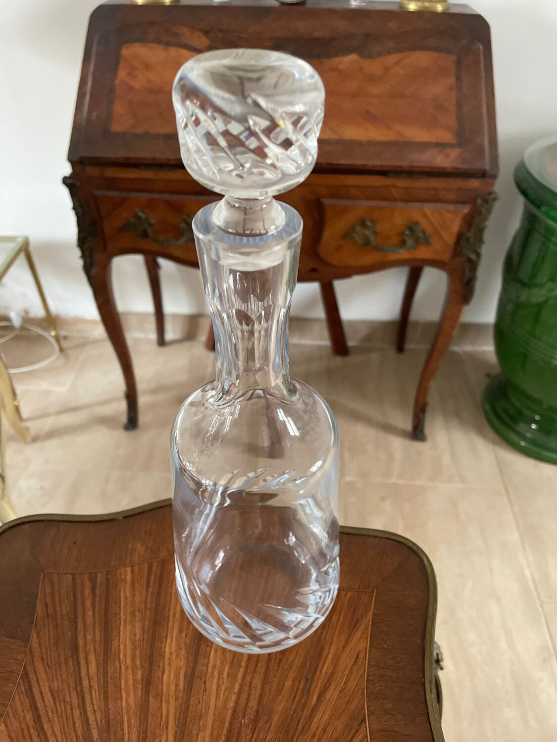 Antique crystal decanter