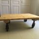 Coffee table on wheels