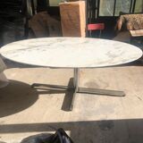 Oval marble table  1970