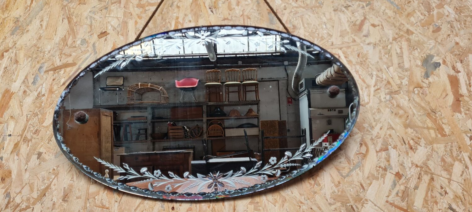 Miroir biseauté art deco