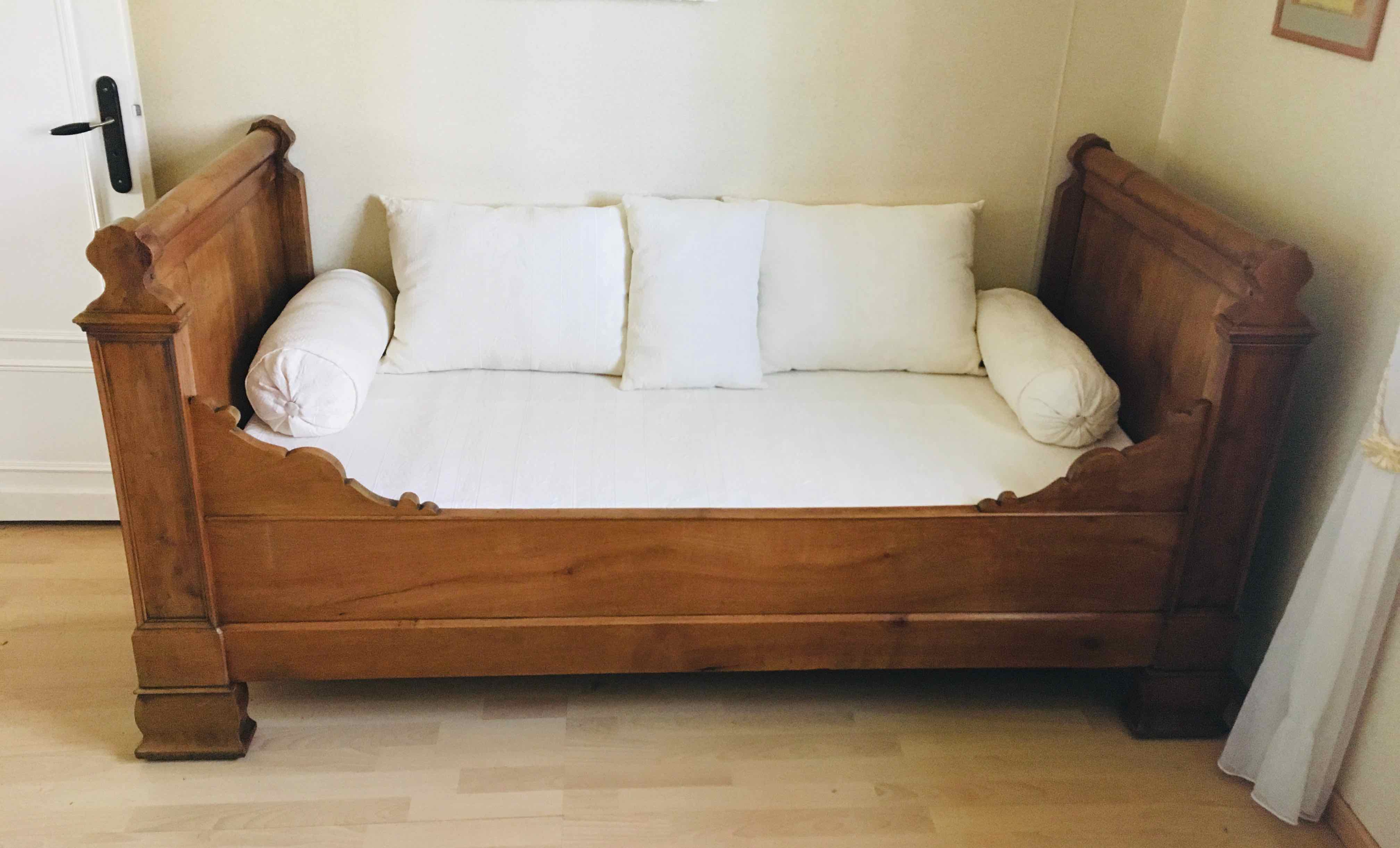 Solid cherry boat bed