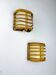 Pair of mid-century rattan wall sconces, 1960s, Italy