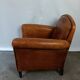 Vintage Sheepskin Club Chair - Raw Patina, Man Cave Essential