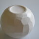Ball vase with milky engobe