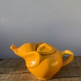 Yellow ceramic elephant teapot