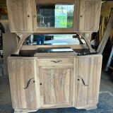 Parisian Art Deco sideboard in natural wood