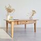 Table de ferme basse bois brut