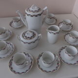 Service à café ancien romantique en porcelaine