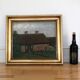Original Vintage Oil Painting of a Cottage with Garden ( circa 1940)